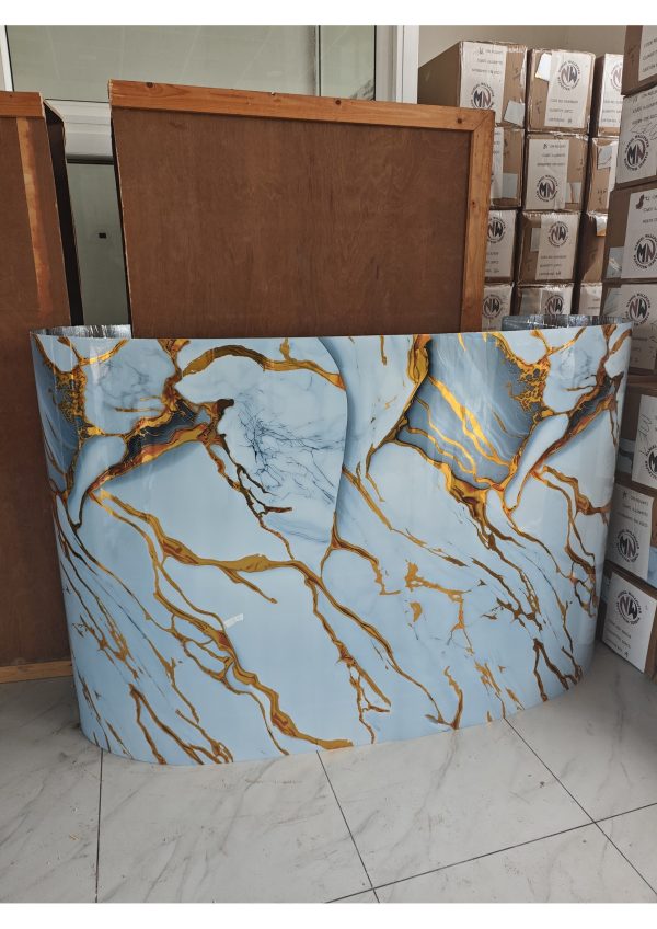 Uv Metallic Gold Foil Marble Roll