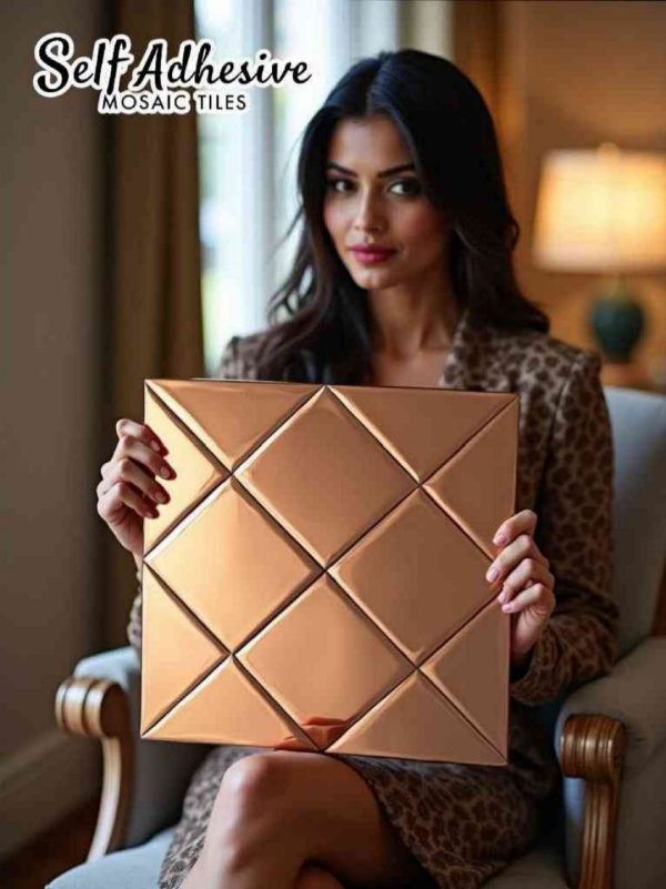 GLASS MOSAIC TILES WITH GLASS